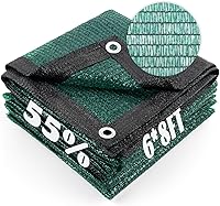 Vista 126 de Cool Area 70% Tela para Sombra Solar con Ojales, Lona de Malla para Cubierta de Plantas 6.5x16.5 pies, Toldo para Patio, Jardín, Pérgola, Verde