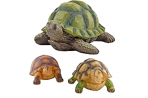 Esterno Ceramic Turtles: Lifelike Yard Decor Trio