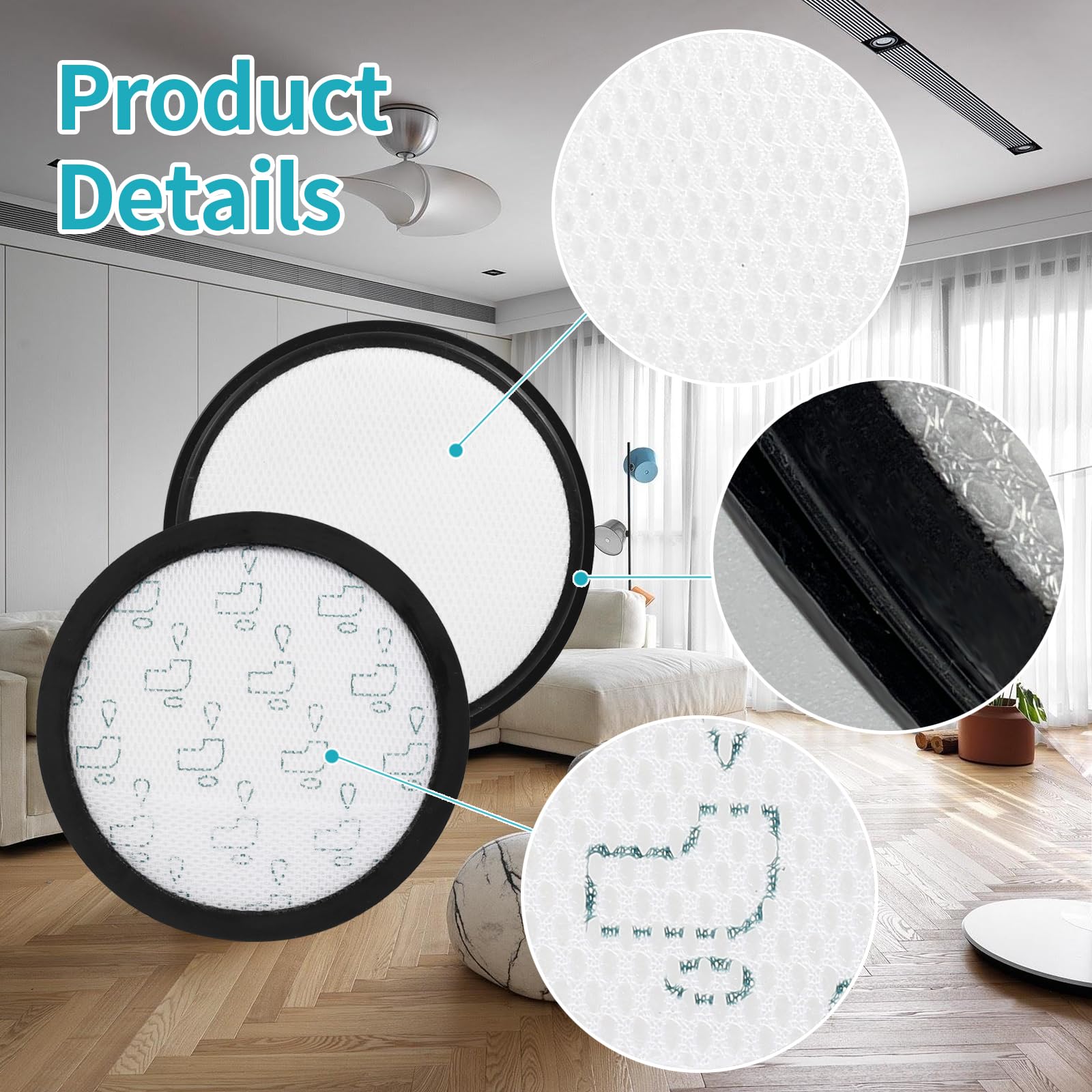 Lot De 2 Filtres Remplacement Rowenta Silence Force Cyclonic RO76xx - ZR903701 Compatible RO7649EA RO7689EA Et Plus