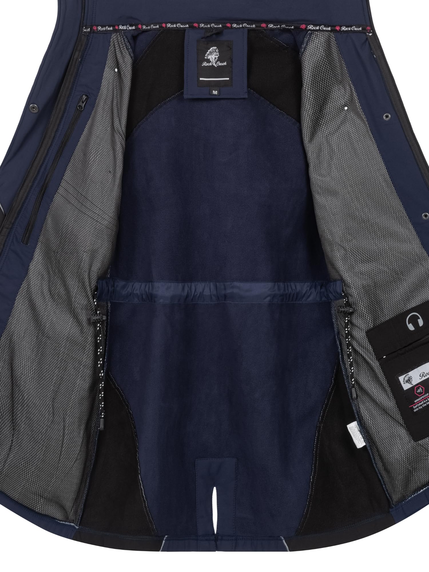 Rock Creek Softshellmantel Damen Outdoor D-497 | Wasserabweisende Übergangsbekleidung, funktionale Wanderjacke für Frauen, Camping, Freizeit und wechselhaftes Wetter