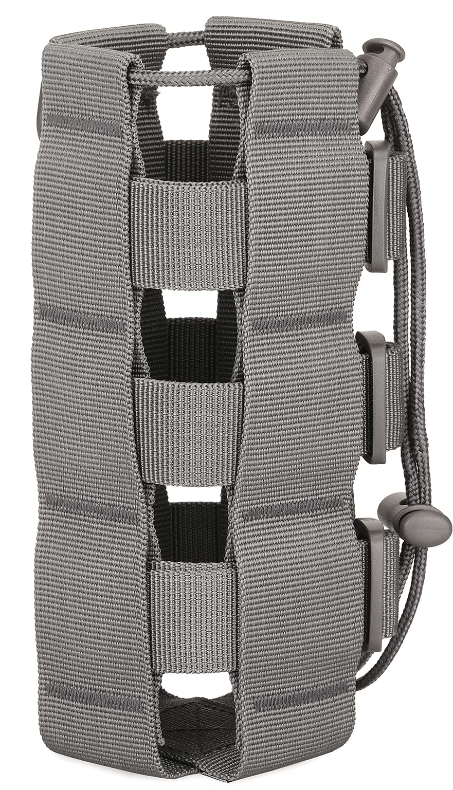 SunForMorning Molle Water Bottle Holder, Tactical Molle Water Bottle Pouch, Tactical Backpack Attachment Pouches, Grey