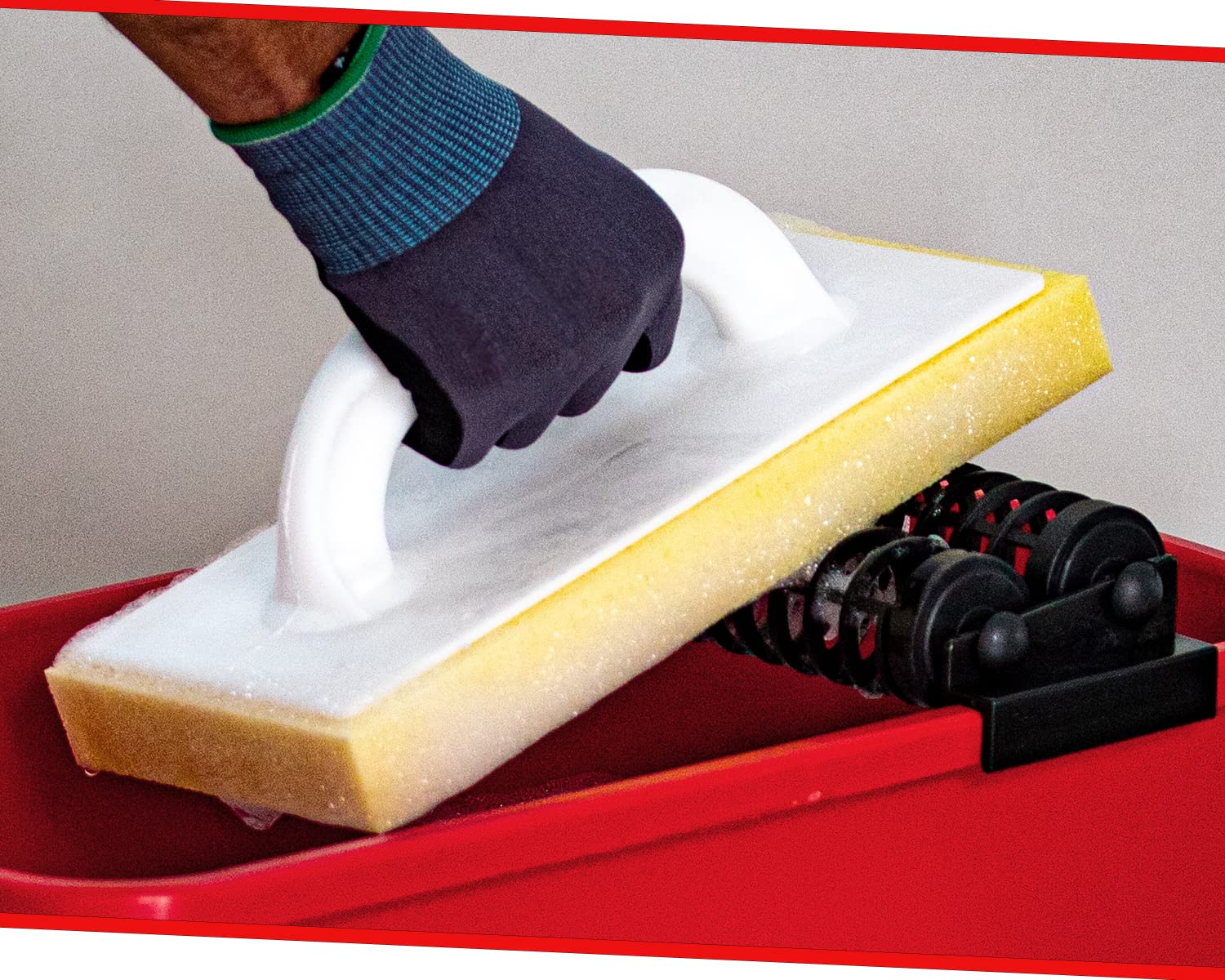 Kronen Hansa Reibfix Lavandino per piastrelle con rivestimento in spugna idrospugna per lavare le piastrelle (spugna per piastrelle, pannello di pulizia non grigliato, prodotto in Germania, 140 x