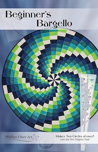 Patrón de colcha: folleto de 12 páginas para principiantes con mini plantilla acrílica