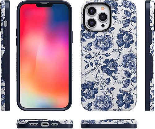 Vista 1265 de Casely - Funda para iPhone 14 Pro Max, Viva La Vida, Frida Kahlo Floral Collage, compatible con MagSafe 10 Frida Kahlo Viva La Vida Collage