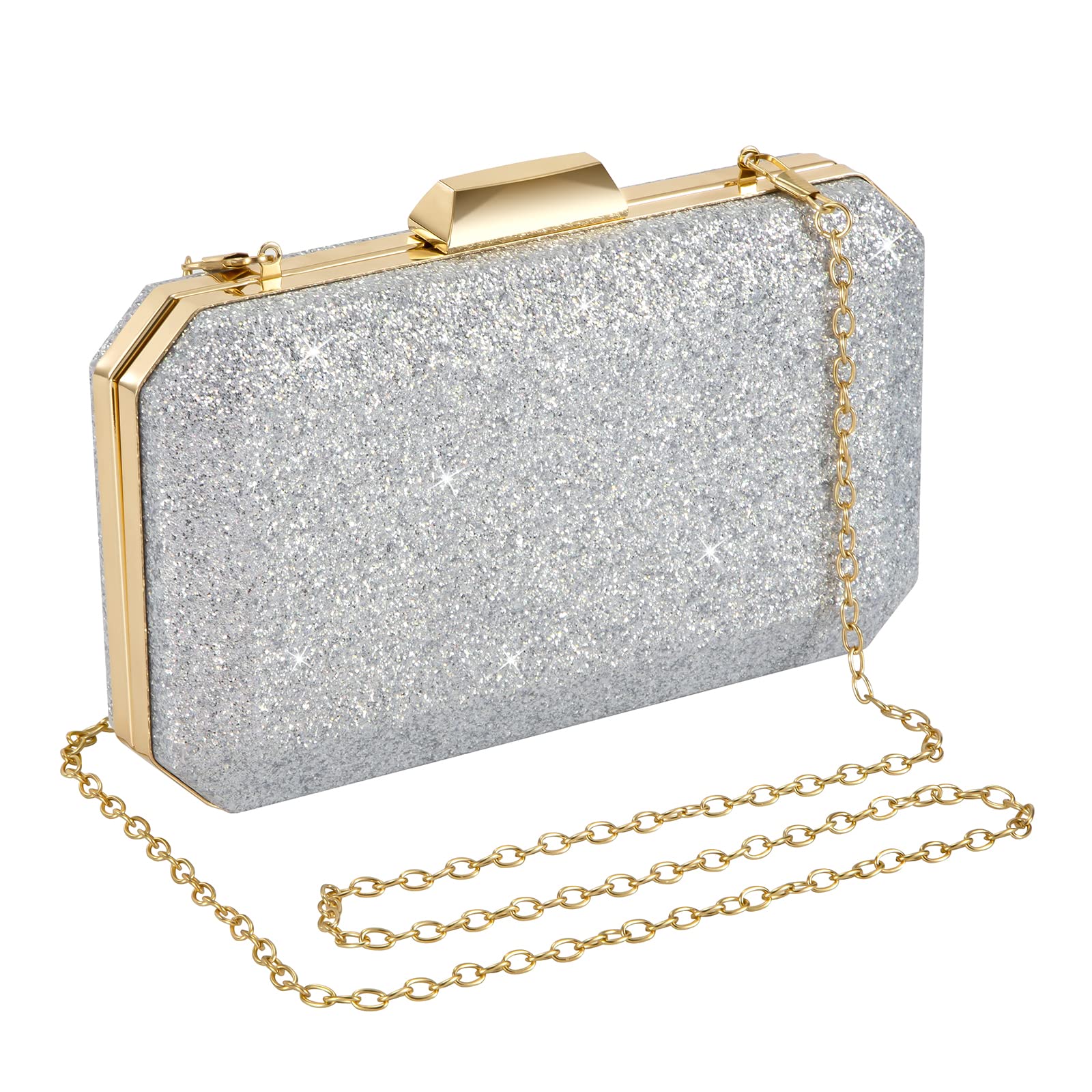 Elegante clutch da donna plissettata, borsa da sera a forma di Elegante clutch da donna plissettata, borsa da sera a forma di