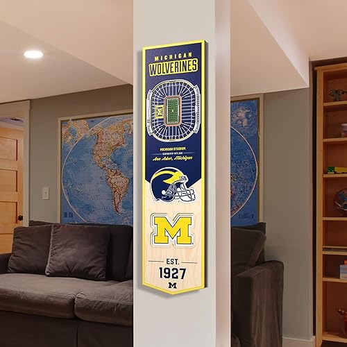 Miniatura 68 de YouTheFan NCAA 3D StadiumView 8x32 Banner