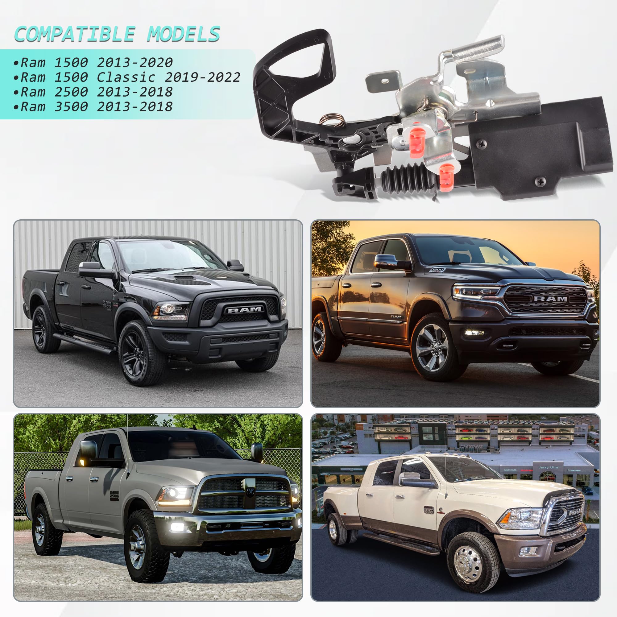 Tailgate Lock Latch Actuator Compatible for - Key Features
