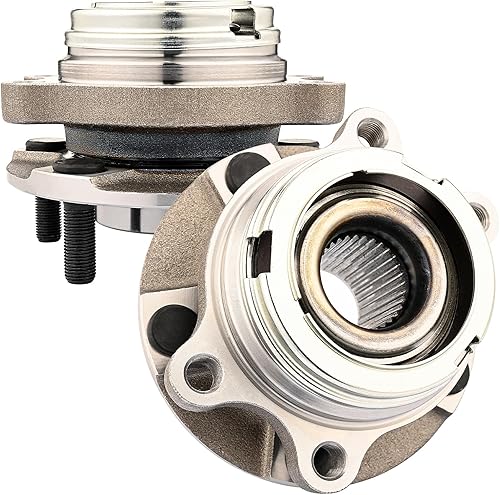 Miniatura 10 de JLEO Conjunto de cubo de rodamiento de rueda delantera para Nissan MaximaMurano 09-19, 11-17 Quest, 13-19 Pathfinder, 07-12 Altima, para INFINITI