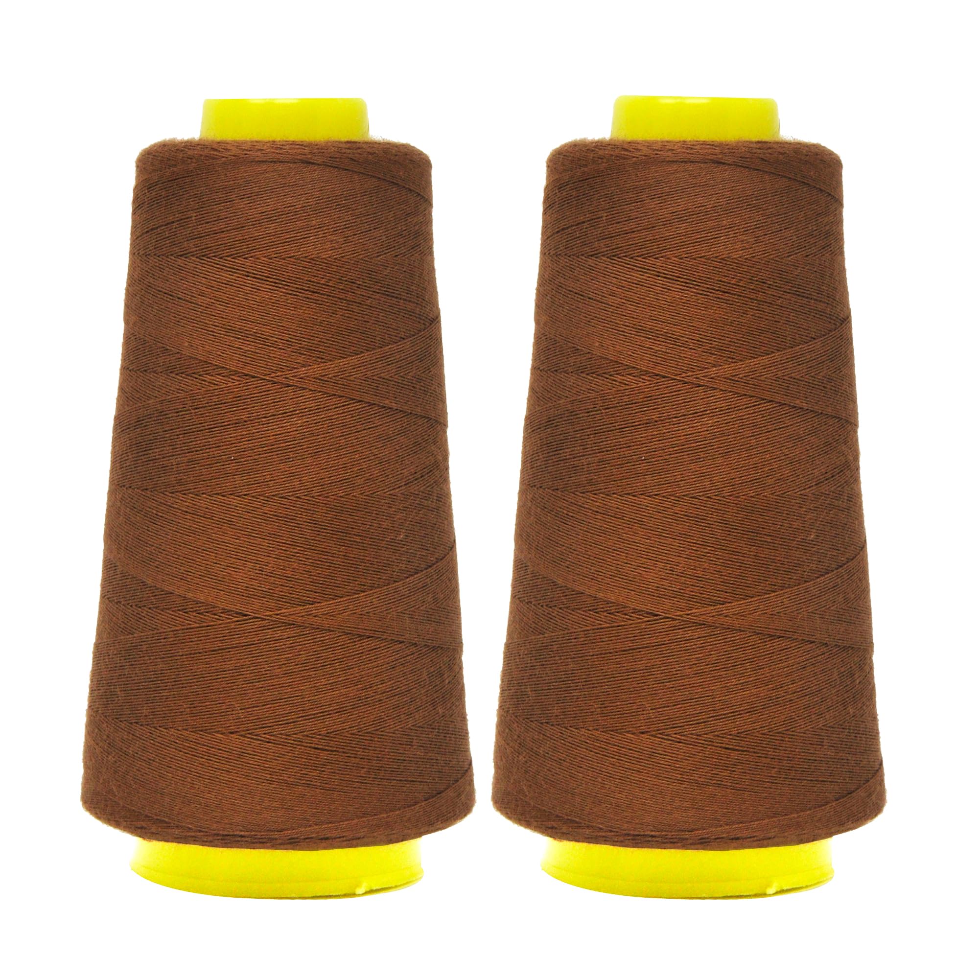 Mandala Crafts Russet Brown Mercerized Cotton Thread for Sewing Quilting
