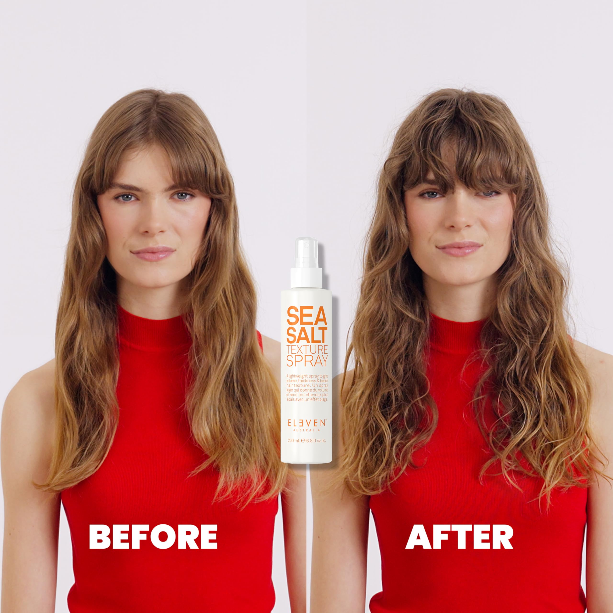 ELEVEN AUSTRALIA Styling Sea Salt Texture Spray | La combinaison de protéines et de sel marin apporte volume, texture et matière sans effet carton