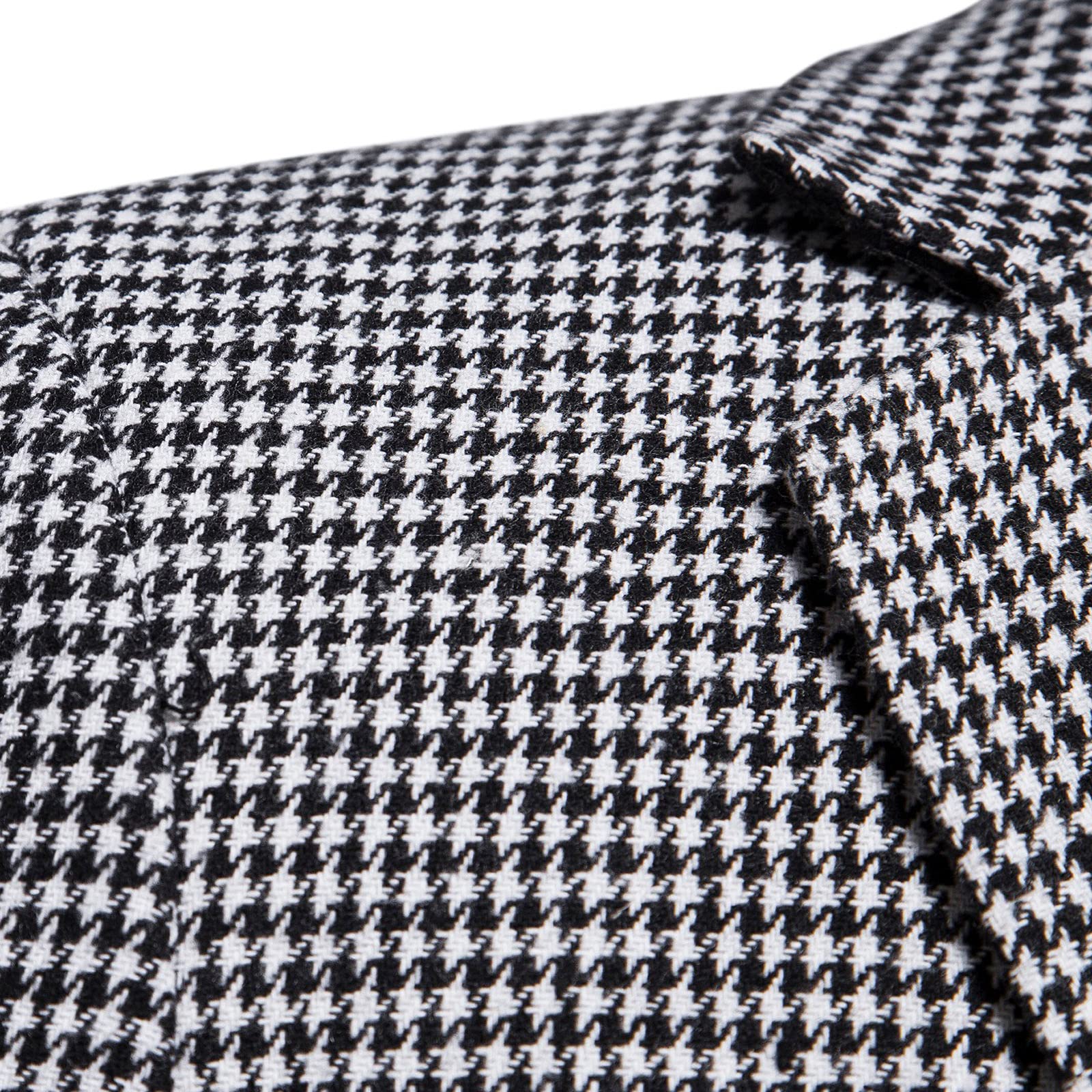 Generisch Męska marynarka w kratkę, slim fit, elegancka, luźna, letnia, lekka, regularna, męska, na wiosnę, kurtka rekreacyjna, biznesowa, na wesele, szary, M