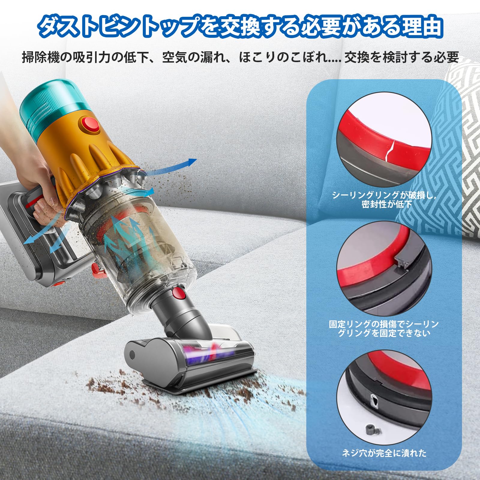 Amazon | ダイソン 掃除機用部品 Dyson V12 SV18 掃除機 用 ダストビン 