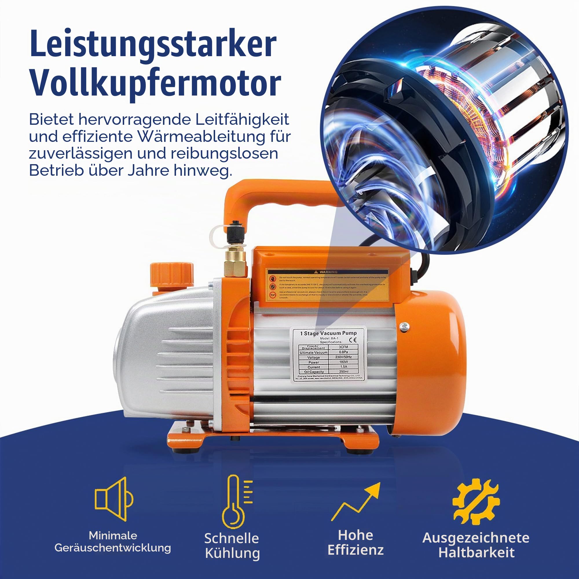 BACOENG Vakuumpumpe Klimaanlage Set für HVAC Kältemittelaufladung, Manifold Gauge Set Klimaanlage Kältemittel Aufladeschlauch mit Messgerät R410a R407c