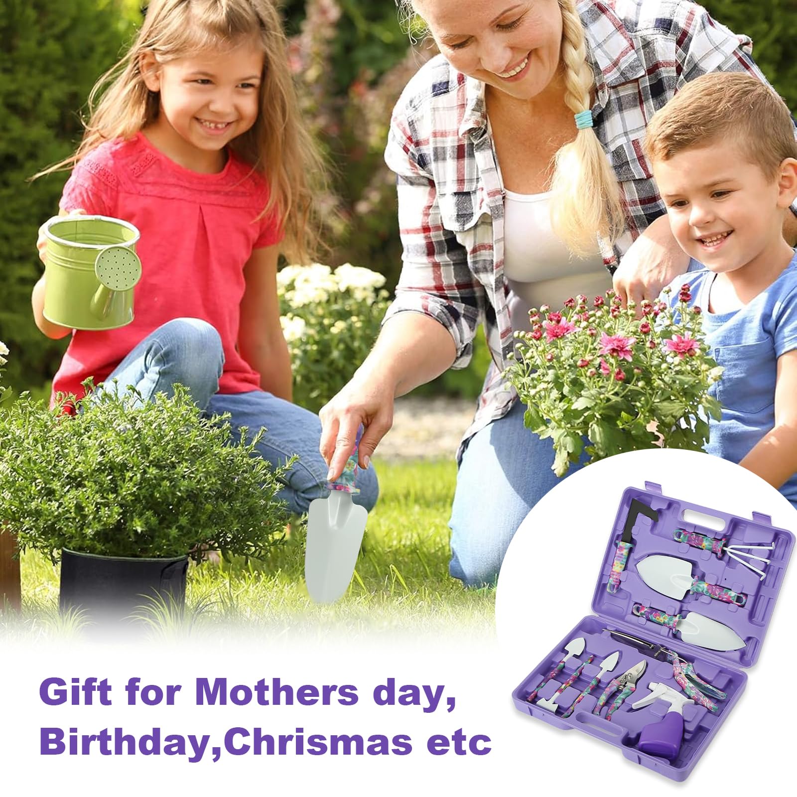Gardening Hand Tools Kit - Gift for Mom -8 Gardening Hand Tools Kit - Gift for Mom -8
