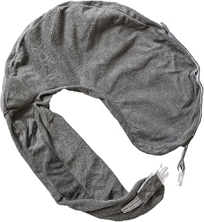 My Brest Friend Deluxe Nursing Pillow Cover Dark Grey - Machine Washable Slipcovers with Pocket, Secure Fit for Breastfeeding