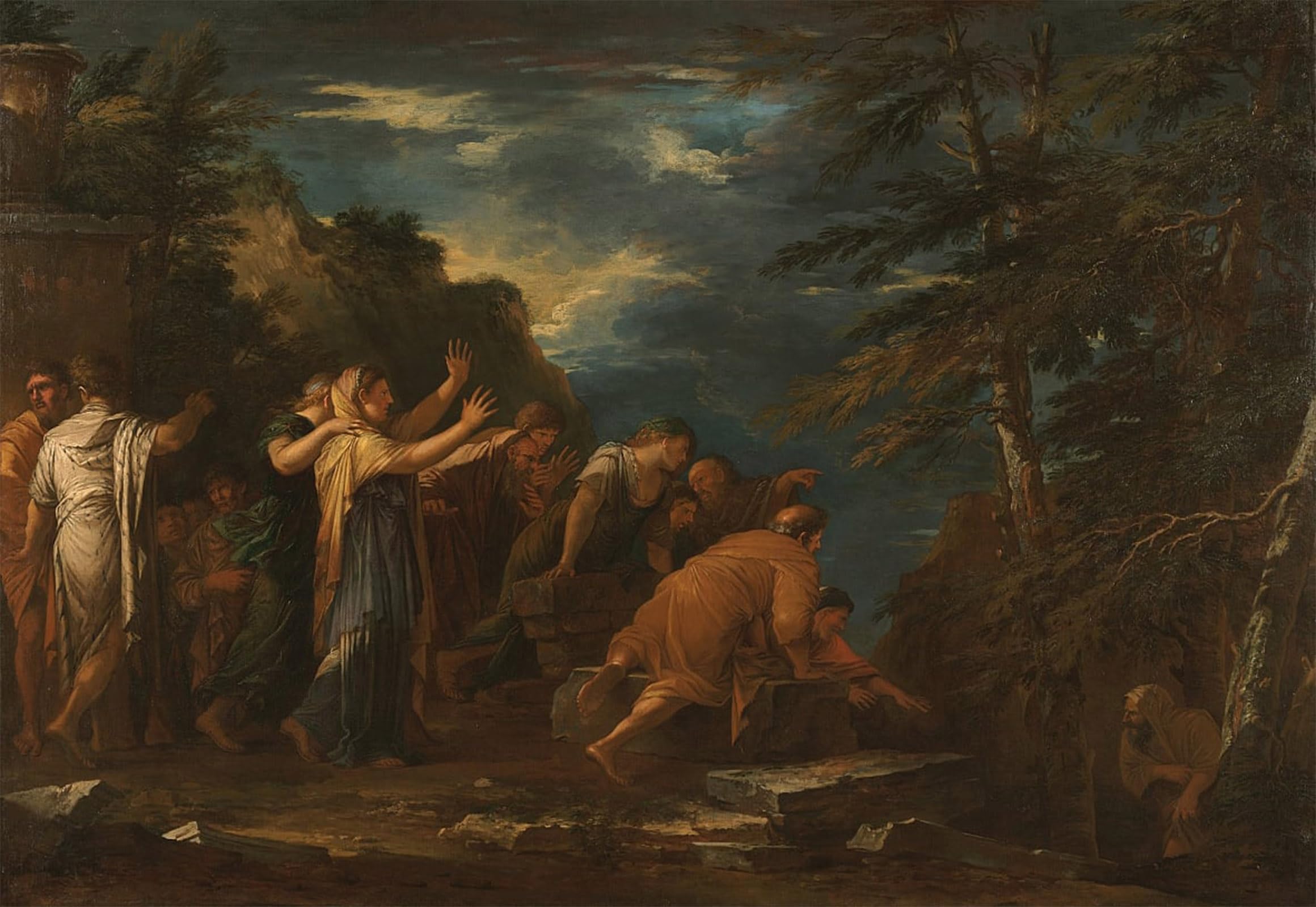 Cuadro en lienzo de Pitágoras de Salvator Rosa para pared de dormitorio, 60x90cm 5