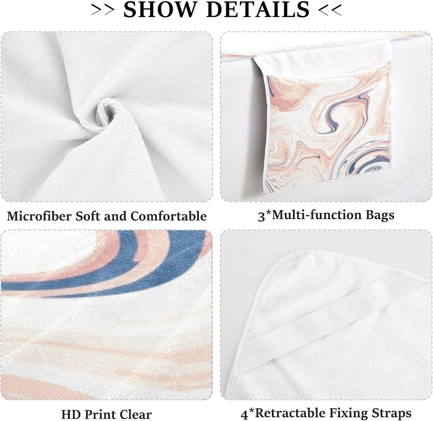 Patio Lounge Chair Cover Waterproof Outdoor Chaise Lounge Cover with Windproof Straps for Outdoor