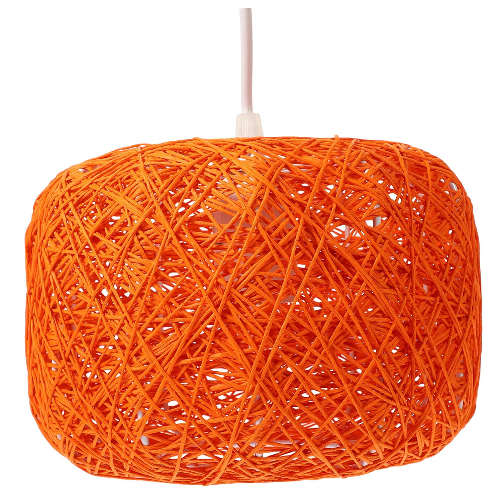 Lampe suspendue en rotin naturel tissé Toddmomy pour salon