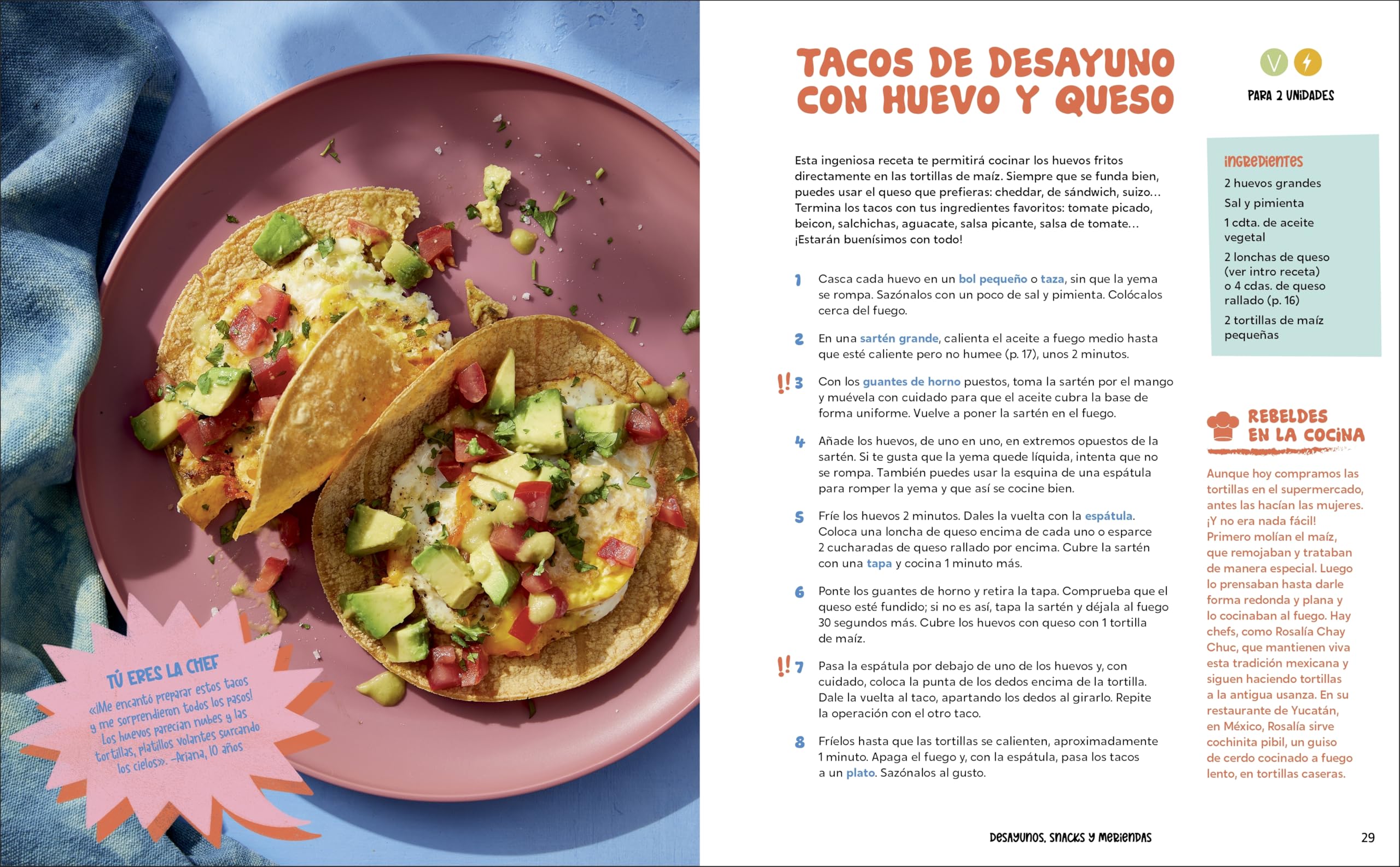 El libro de cocina para niñas rebeldes: Recetas deliciosas, técnicas básicas y los mejores consejos de grandes cocineras rebeldes (Rebel Girls)