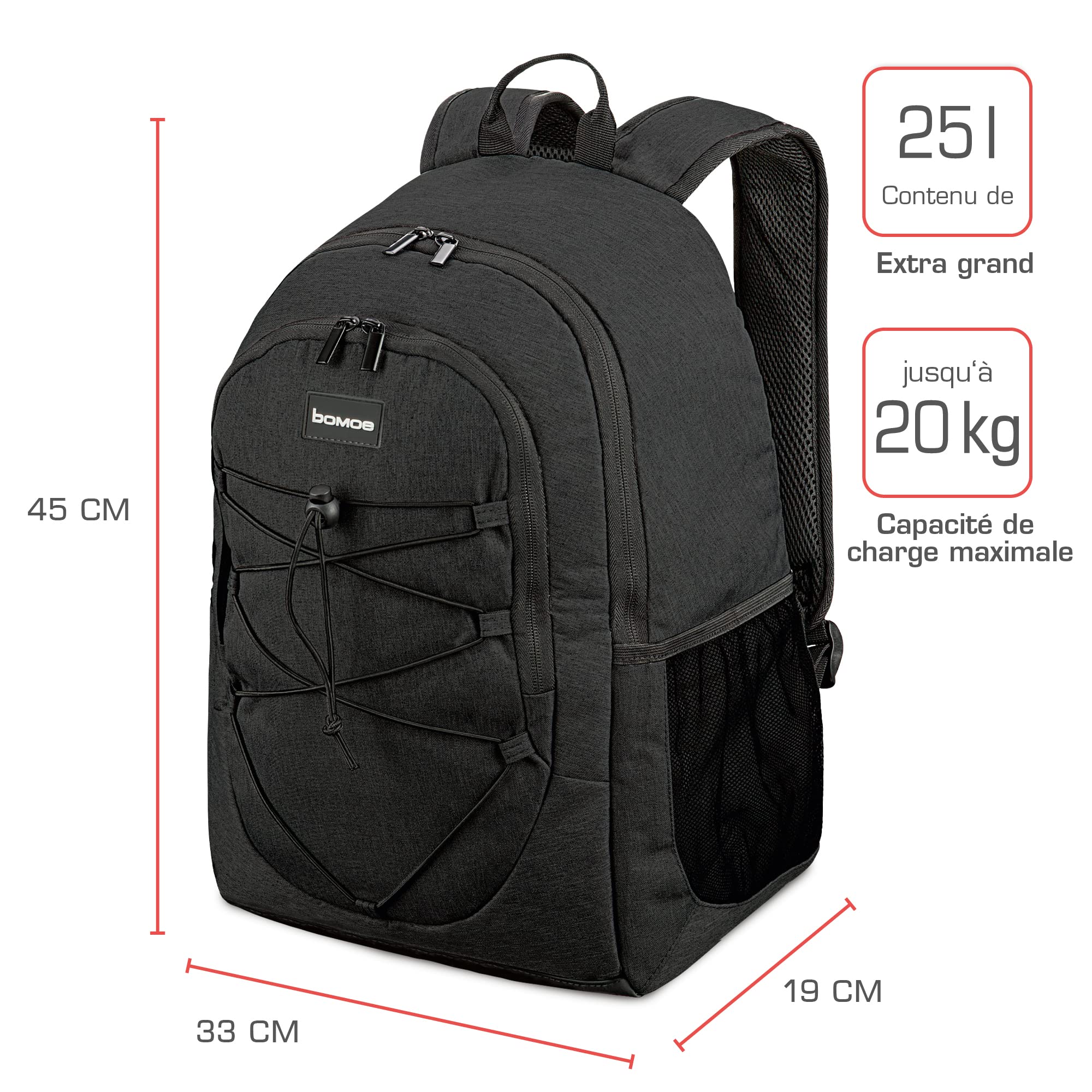 bomoe Sac à Dos Isotherme 25l/35l – Glacière Souple Isotherme Pliable 16h Fonction de Refroidissement – Sac Pique Nique Isotherme Voyage, Barbecue Lunch Bag – Gris ou Anthracite – IceBreezer