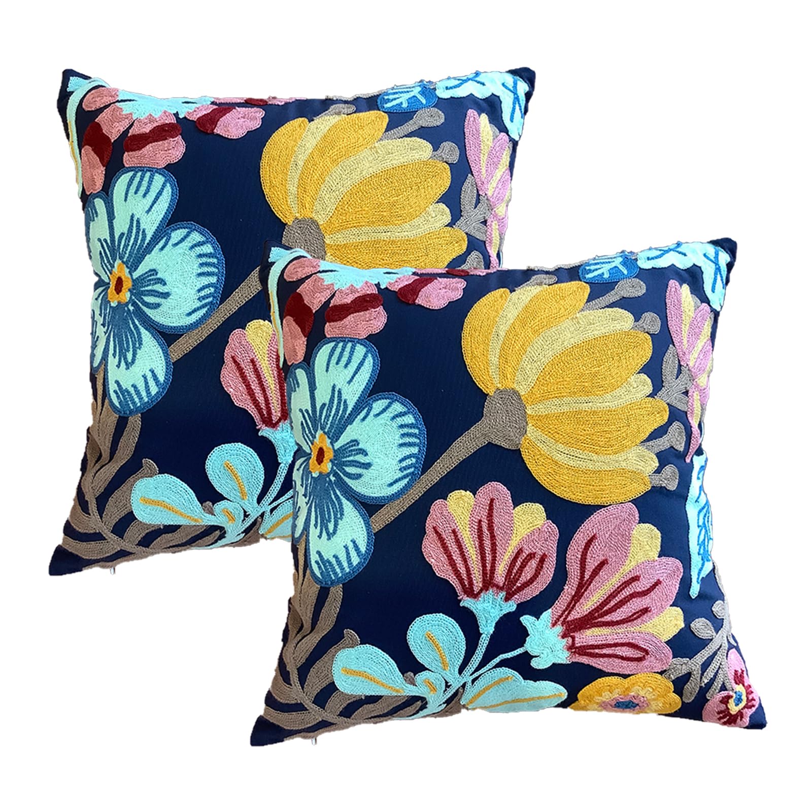 Housses de coussin d'automne 45x45 cm en fausse fourrure lot de 2