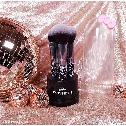 Miniatura 6 de Impressions Vanity Hello Kitty The Favorites - Juego de 6 brochas de maquillaje, brochas súper suaves para base, polvo facial, mezcla, sombra de