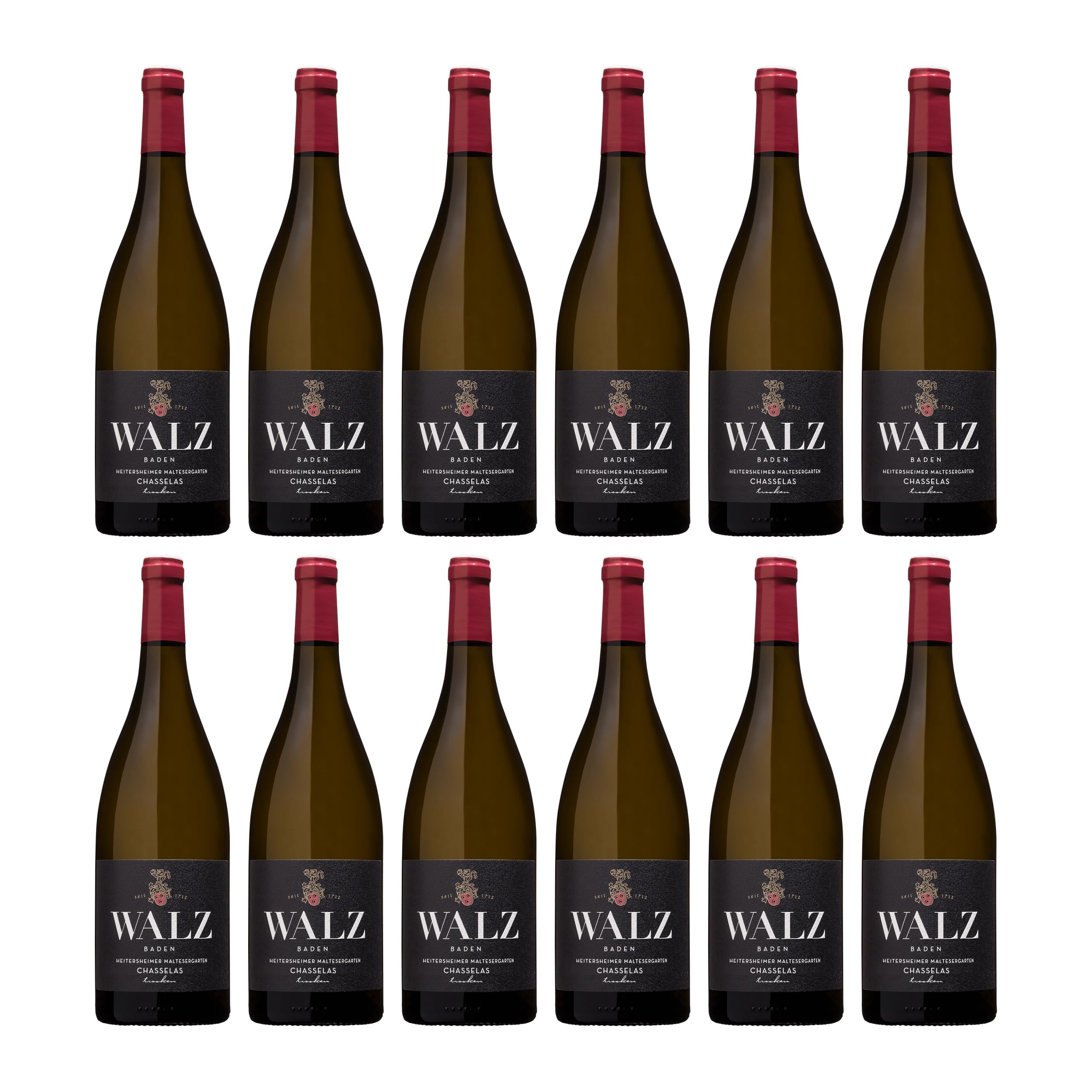 Weingut Walz Maltesergarten Chasselas Flaggschiff Weisswein Weiss Trocken BIO VEGAN Deutschland inkl. FeinWert E-Book (12 x 0.75 l)