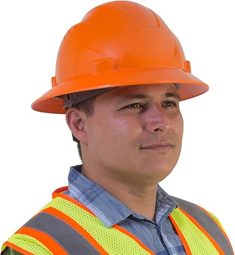 Miniatura 6 de PPE by JORESTECH - Casco de ala completa HDPE con suspensión de trinquete ajustable para el trabajo, el hogar y protección general para la cabeza,