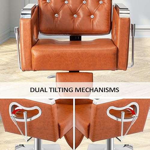 Miniatura 5 de Silla de peluquería hidráulica para todo propósito, silla reclinable para estilista de peluquería, champú, peluquería, maquillaje, trenzado, equipo