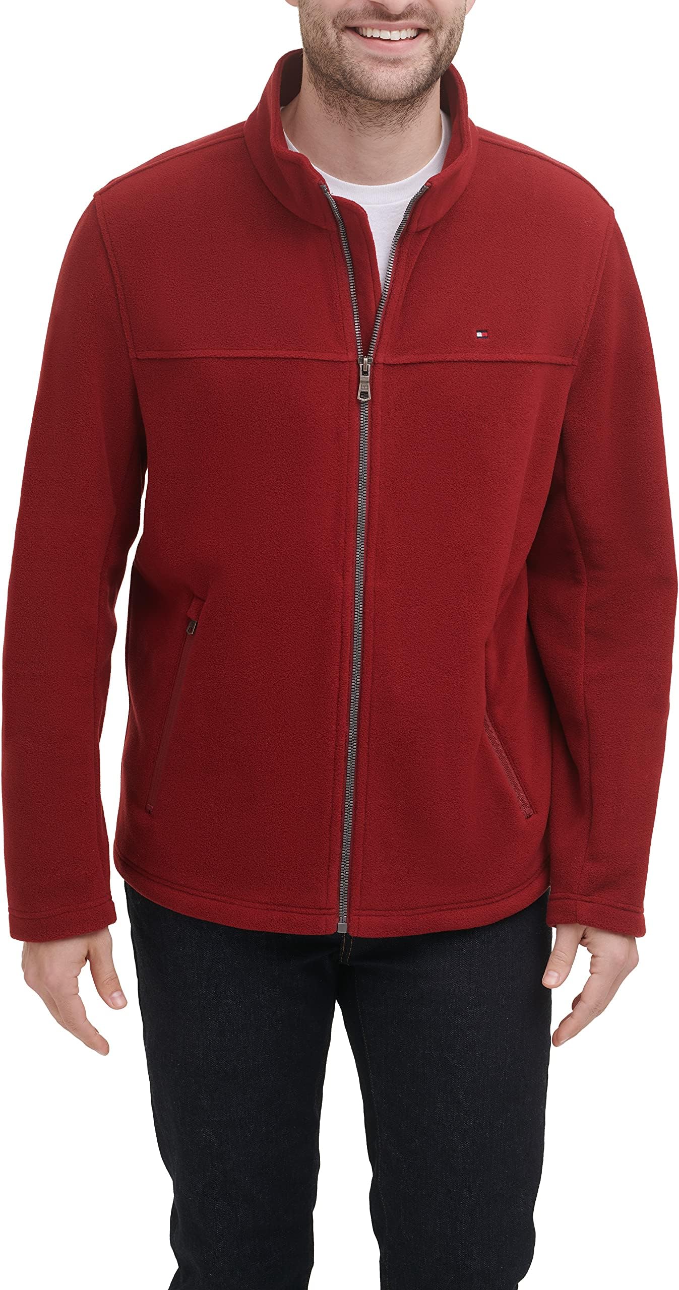 Tommy Hilfiger Men's Classic Zip Front Polar Fleece Jacket