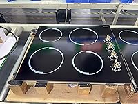 Vista 6 de Placa de Cocción Eléctrica de 24 Pulgadas - Placa de Cocción Eléctrica Radiante Empotrable de 4 Quemadores 6000W con Control de Perilla, Superficie