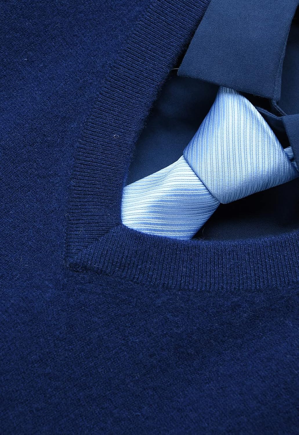 ZHILI] 100%ピュアカシミアセーター Vネック プルオーバー メンズ  