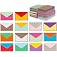Purple Q Crafts 140 Mini Envelopes With Blank Note Cards, Assorted Colors 4"x 2.7" Small Colorful Envelopes for Thank You, Bu