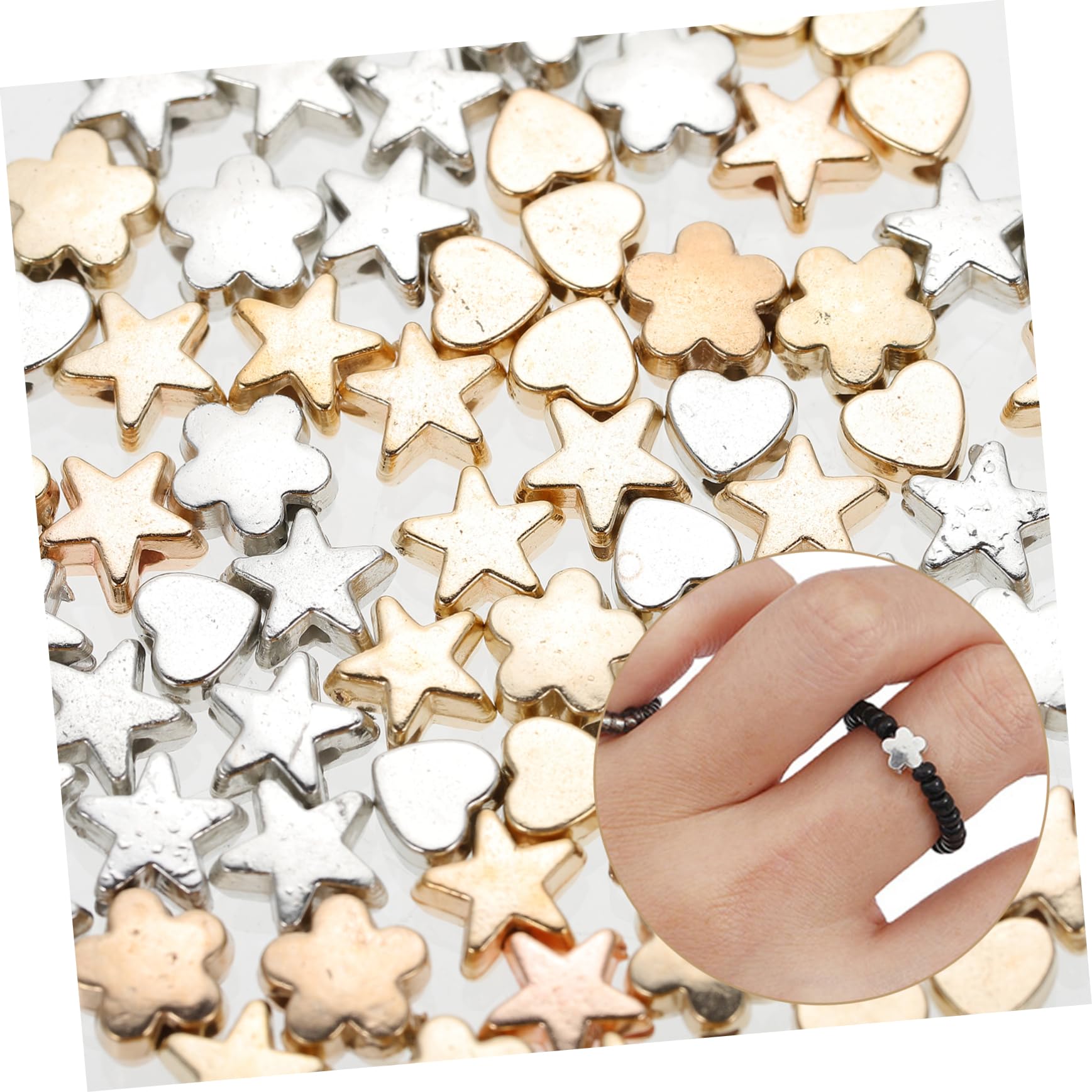 Uonlytech 4 Set Pacchetti Perline Distanziatrici Per Creazione Fai Da Te Per Braccialetti E Collane Decorativi Facile Da Usare E Leggero Per Attività Creative E Decorazioni 6 Confezioni*4