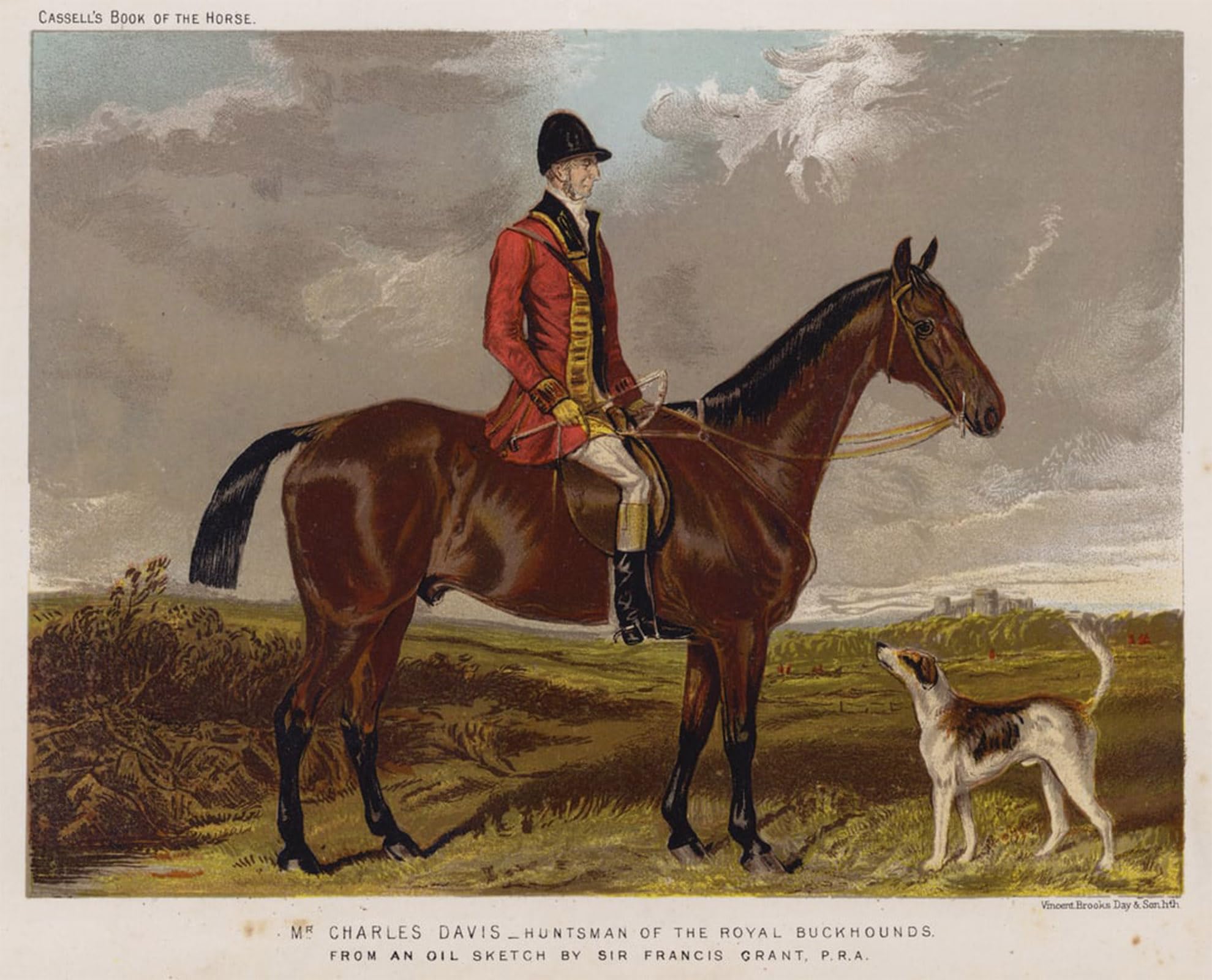 SERENDIPITP Retro Picture Poster Wall Art Pictures Painting Mr Charles Davis Huntsman of the Royal Buckhounds by Francis Grant Wall Art Canvas Print for Wall Decor 60x90cm
