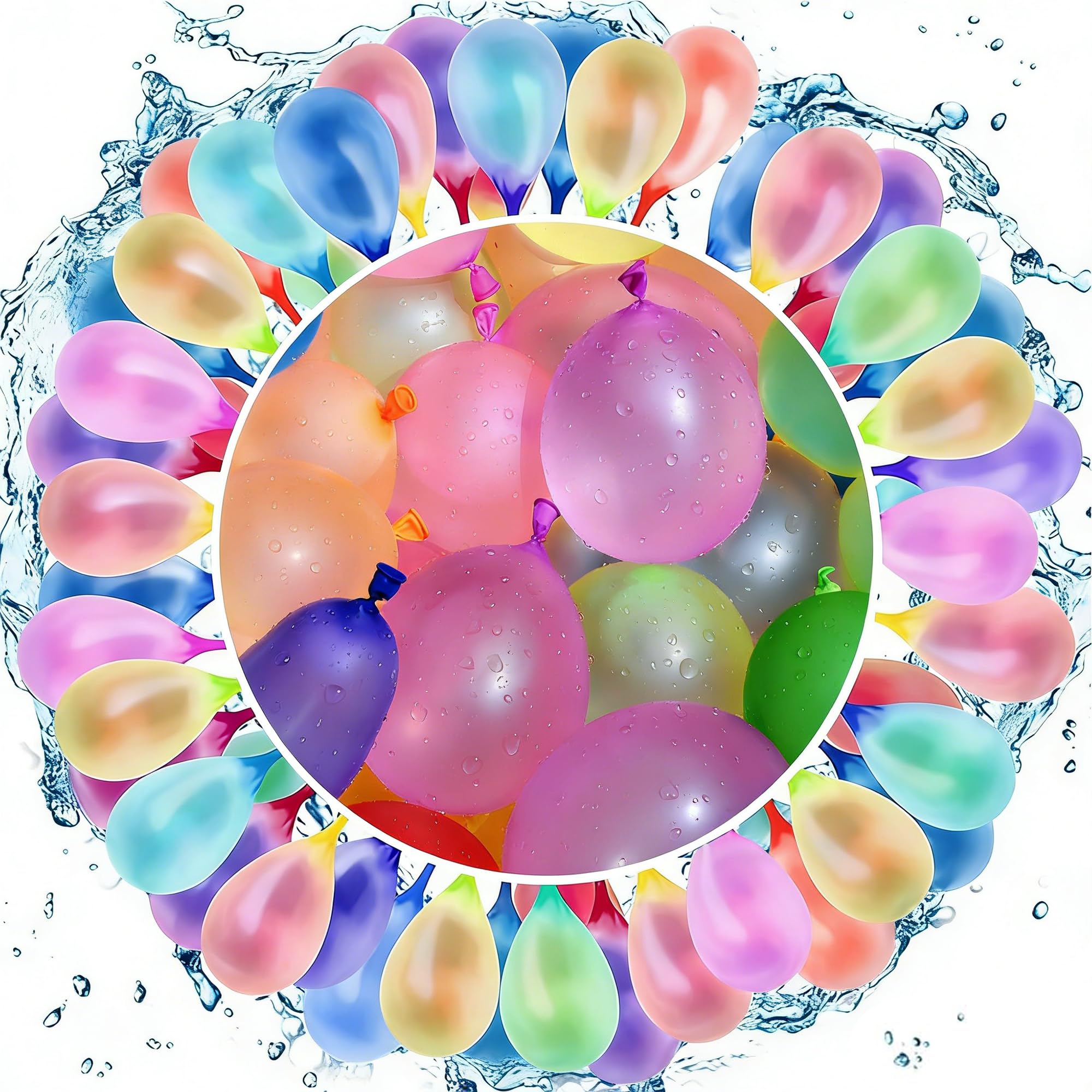 333 PCS Water Balloons for Kids, Water Balloons Self Sealing Quick Easy Fill, Vibrant Colors, Eco-Friendly, Great for Outdoor Activities, Beach, Pool Parties, Children Summer Fun, etc