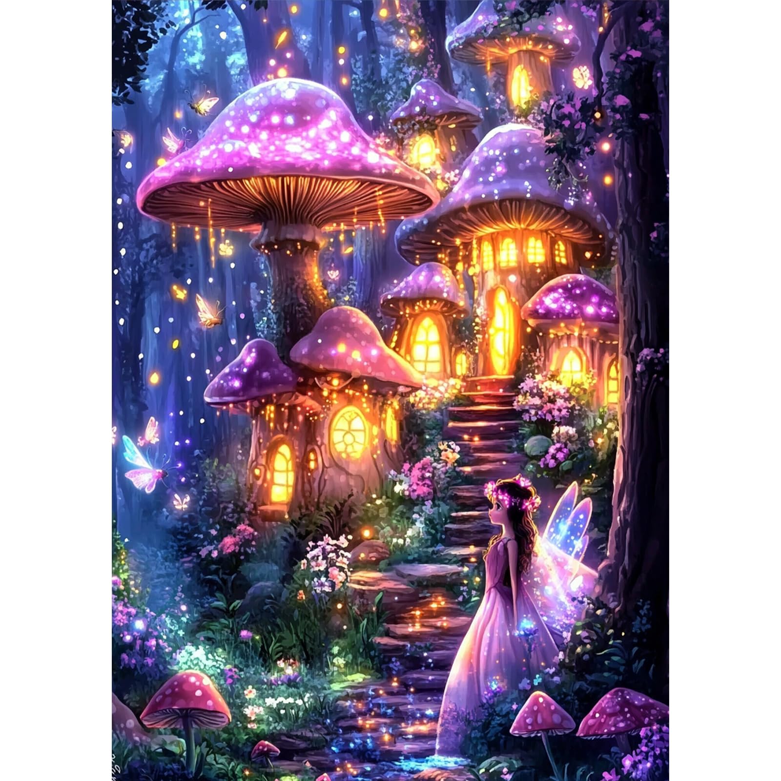 Amazon.com: MAXBYE Magic Mushroom Diamond Art Kits for Adults, 5D