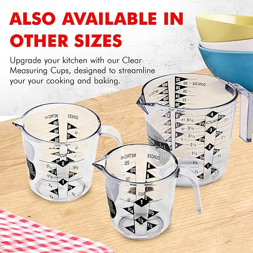 Vista 14 de Chef Craft Select - Vaso medidor de plástico, 2 tazas, transparente