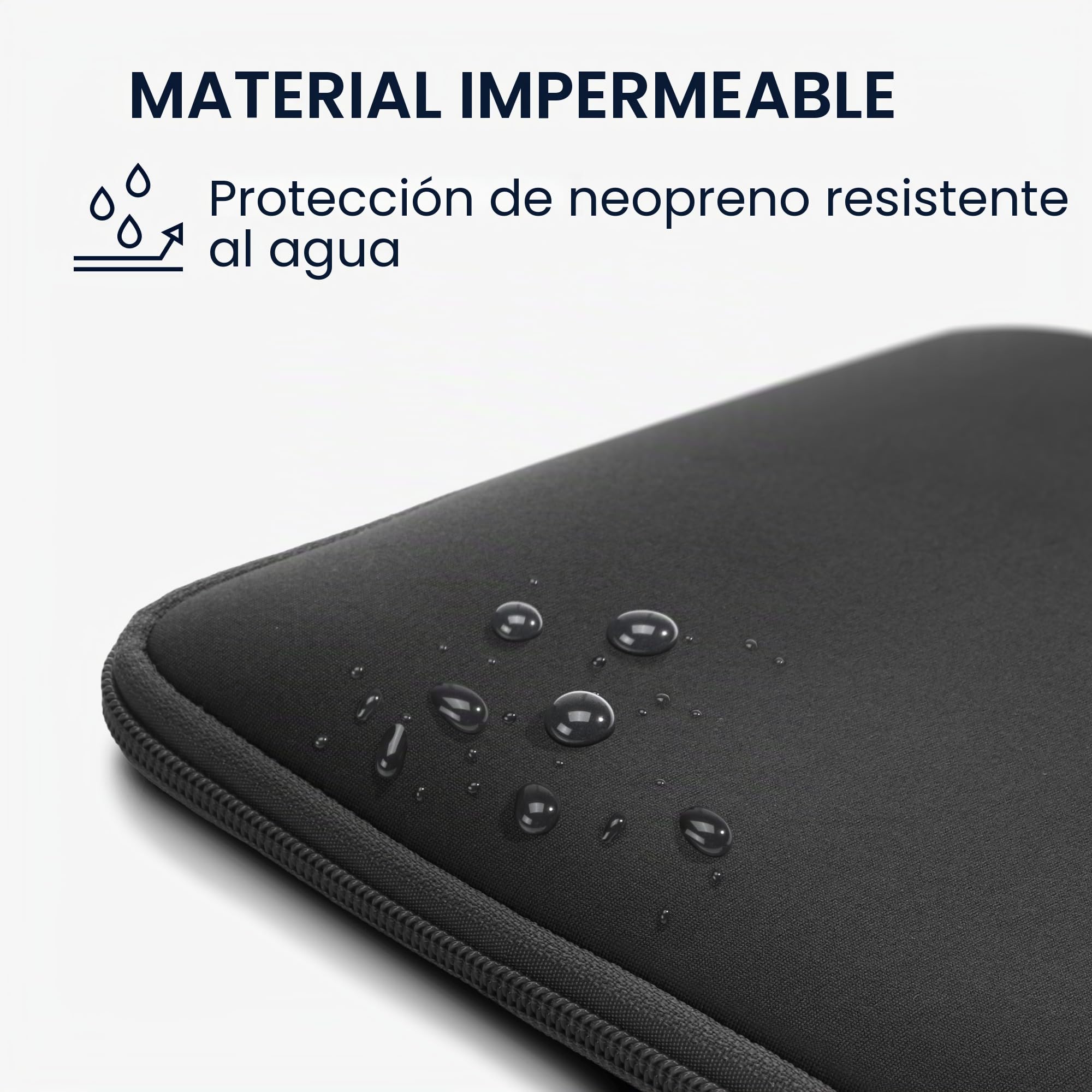 kwmobile Funda de Neopreno con Cremallera para Tablet - Estuche Protector Universal 8"-8,4" Tablet Resistente al Agua para Tableta