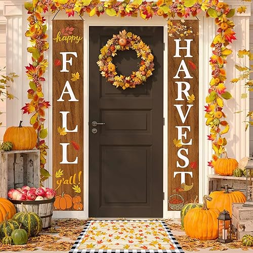 Miniatura 3 de Door Mat for Bedroom Decor Buffalo Plaid Pumpkins Maple Leaves Seasonal Harvest Thanksgiving Floor Mats Absorbent Rugs for Living Room, Non-Slip