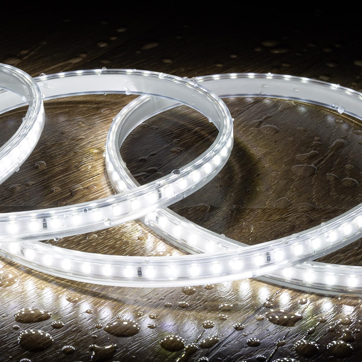 LEDKIA Tira LED Regulable 220V SMD 120 LED/m Color 8.5W/m Ancho 12mm Corte