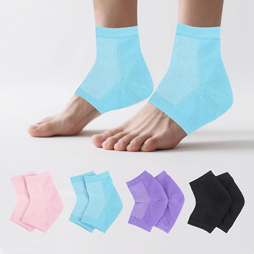4 paires de chaussettes hydratantes de nuit réutilisab FloraVigo