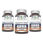 Amazing Formulas Magnesium Oxide 500 mg Capsules Supplement | Non-GMO | Gluten Free | Made in USA (90 Count | 3 Pack)