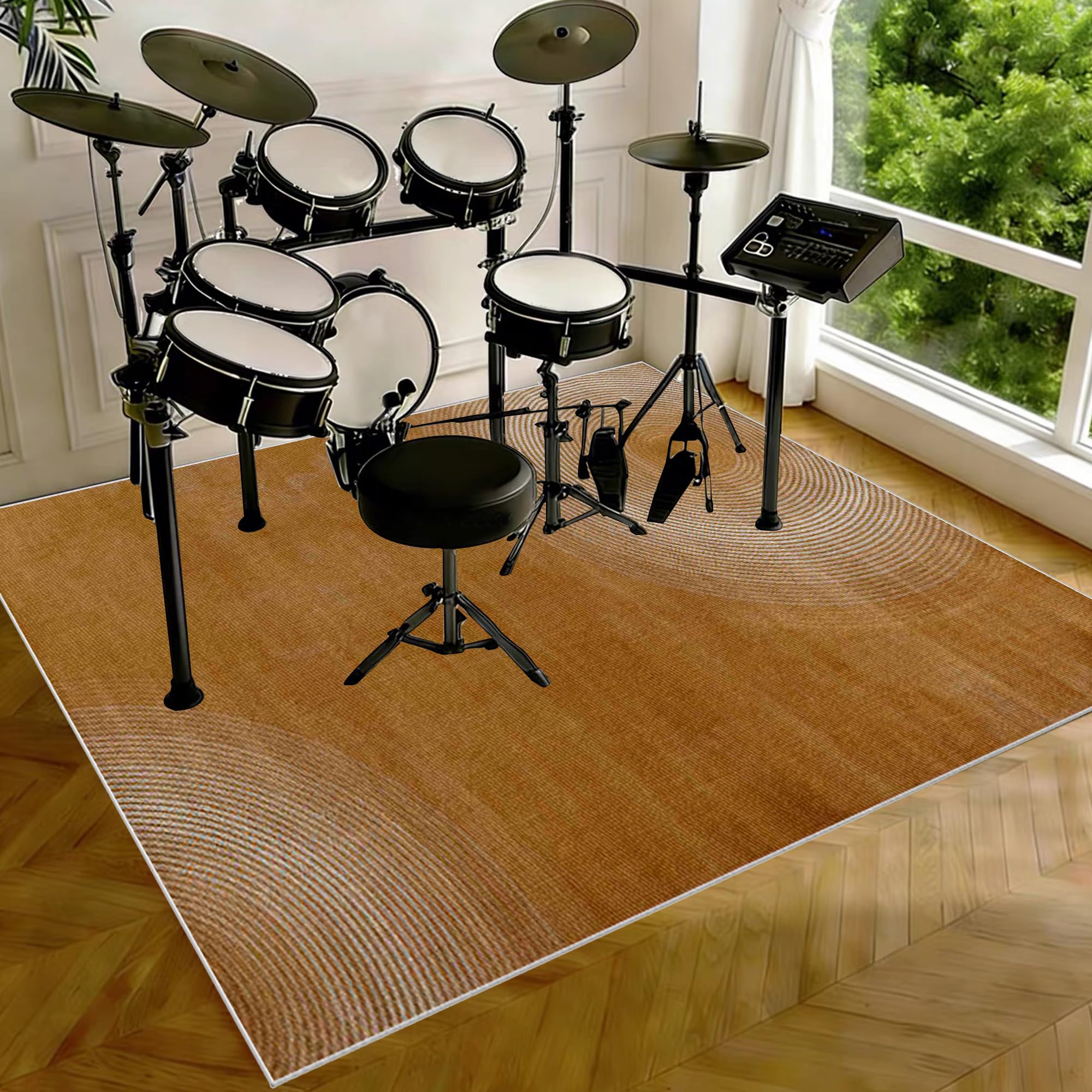 Tapis de tambour insonorisé et tapis batterie pour percussions