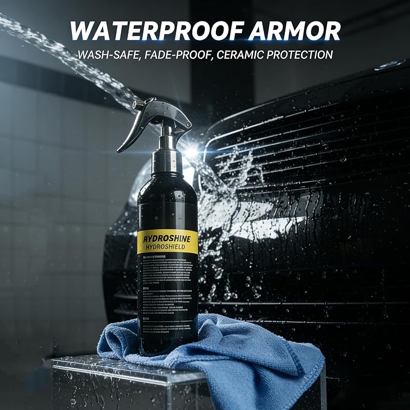 Ceramic Coating Spray for Cars Professional German-Engineered SiO₂ Ceramic Maintenance & Paint Protection Spray, High Gloss Hydrophobic Finish, Ideal After Wash, Before Rain & Road Trips