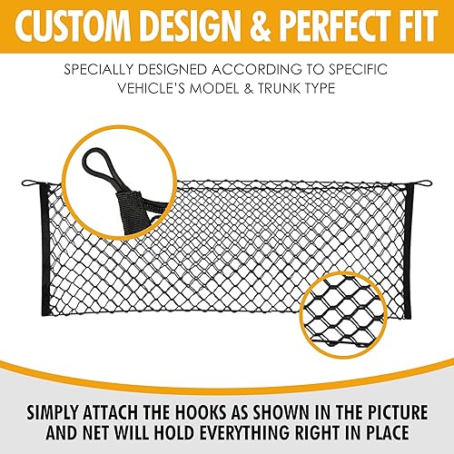 Miniatura 3 de Red de carga de malla para maletero estilo sobre para Ford F150 2015-2025, accesorios de automóvil, organizadores y almacenamiento de maletero de