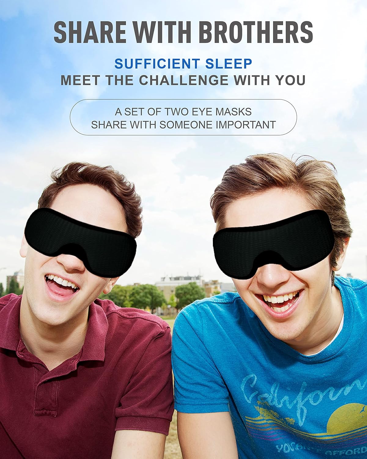 2 Pack，Weighted Sleep Mask for Women， MrsJeggy 3D Sleep Mask for Men, Weighted Blindfold，Light Blocking Eye Mask for Sleeping with Soft Comfort Strap for Good Dream Anytime