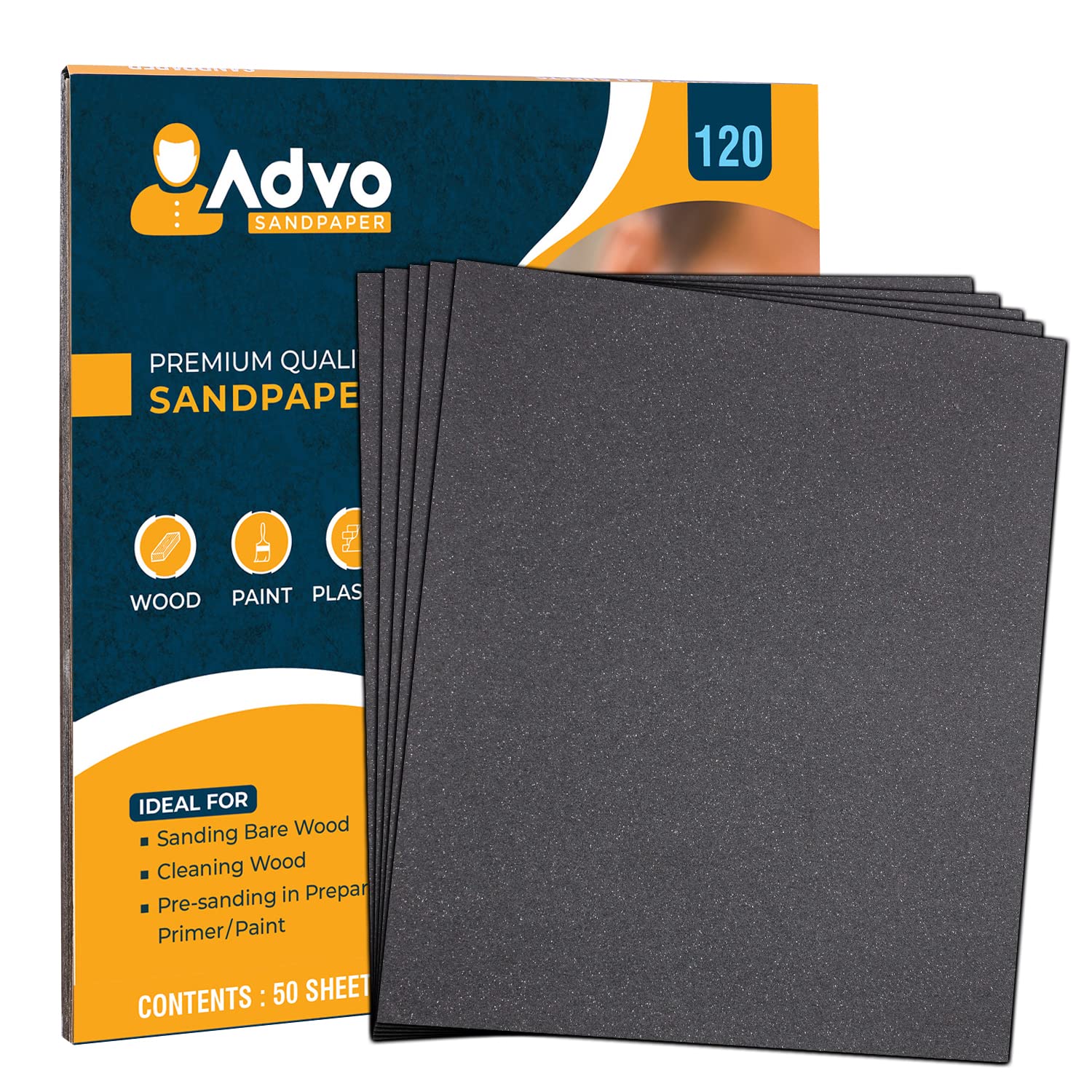 ITZU 120-Grit Abrasive Emery Paper Sanding Sheets for Wet & Dry Primer Surfaces Wood Furniture Metal Fabrication - (Pack of 10) (B0BWY2ZFCB) Amazon Price History, Amazon Price Tracker