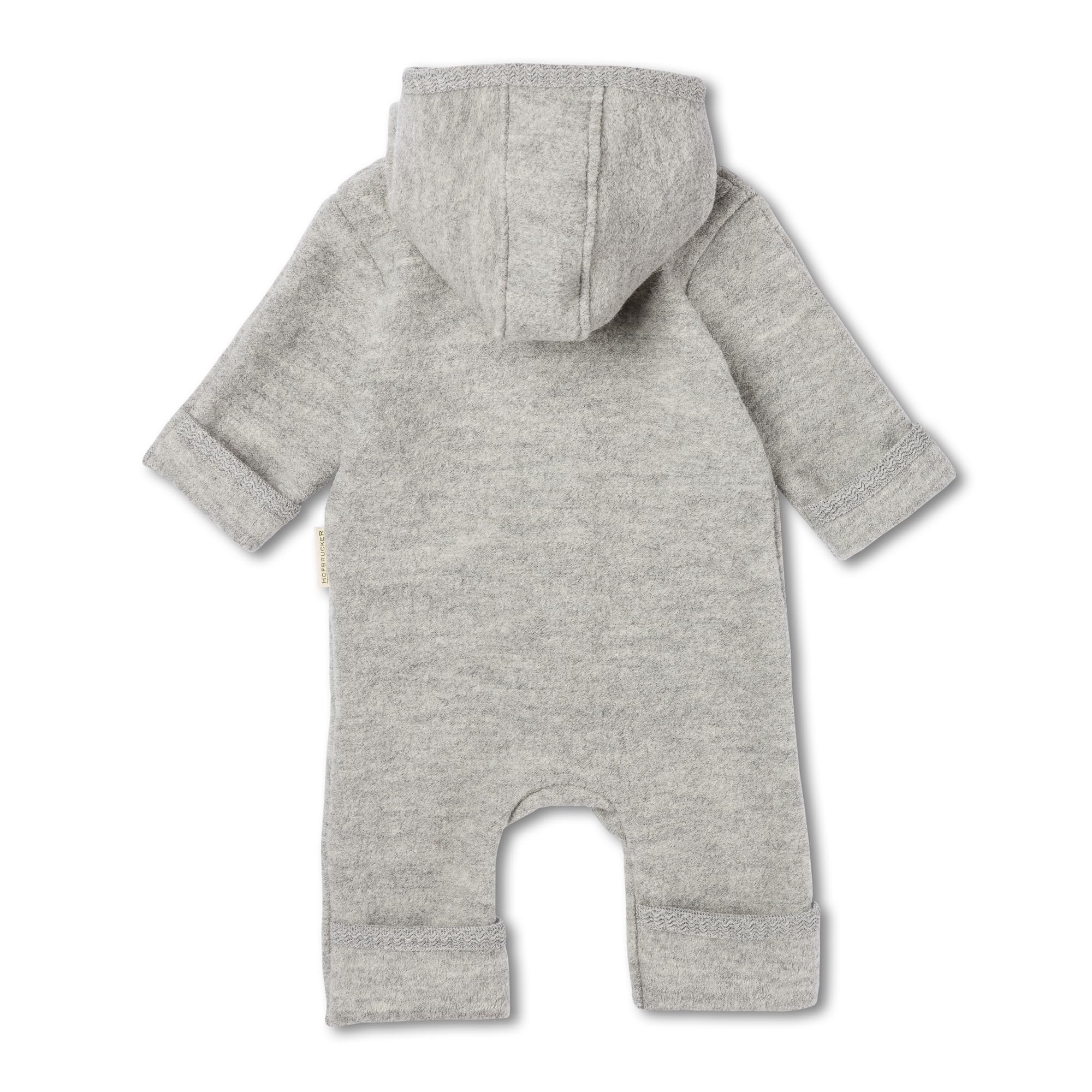 Hofbrucker WOLL WALKOVERALLl | 100% lana vergine merino con chiusura lampo | Morbido e resistente costume da passeggio per neonati | Per autunno inverno e primavera
