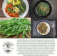 Vista 6 de Semillas de frijol de jade para plantar, más de 50 semillas de reliquia por paquete, semillas de jardín de Isla (semillas de jardín de Isla)